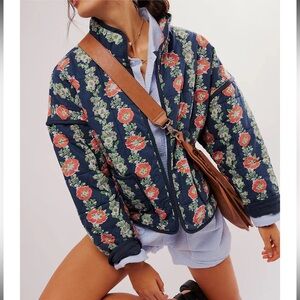 Floral quilted jacket